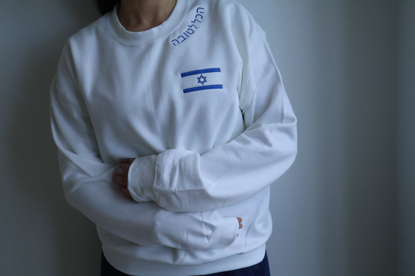Tova White Crew Sweater