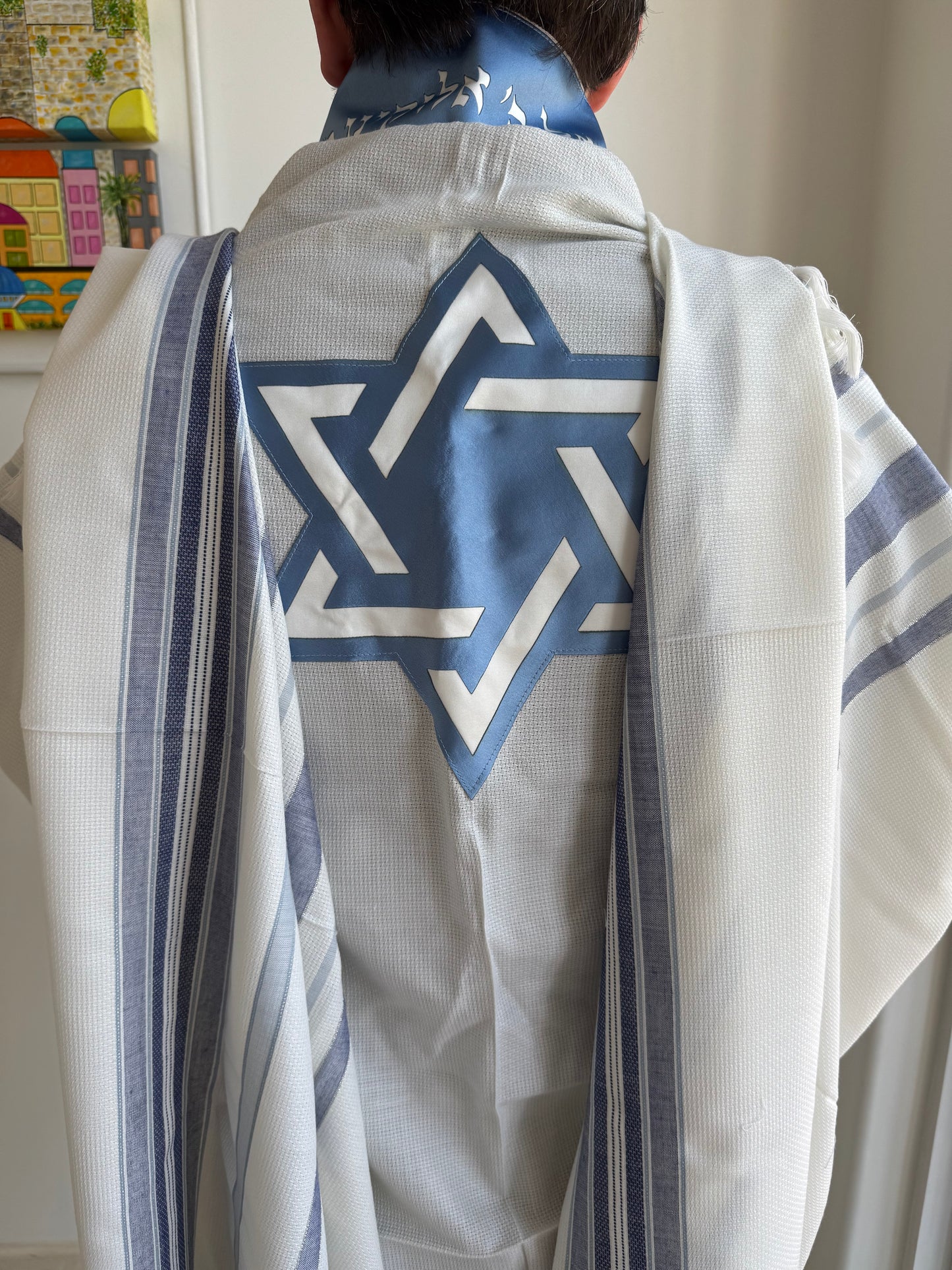 Talit, Shema Israel Hashem, with velvet bag