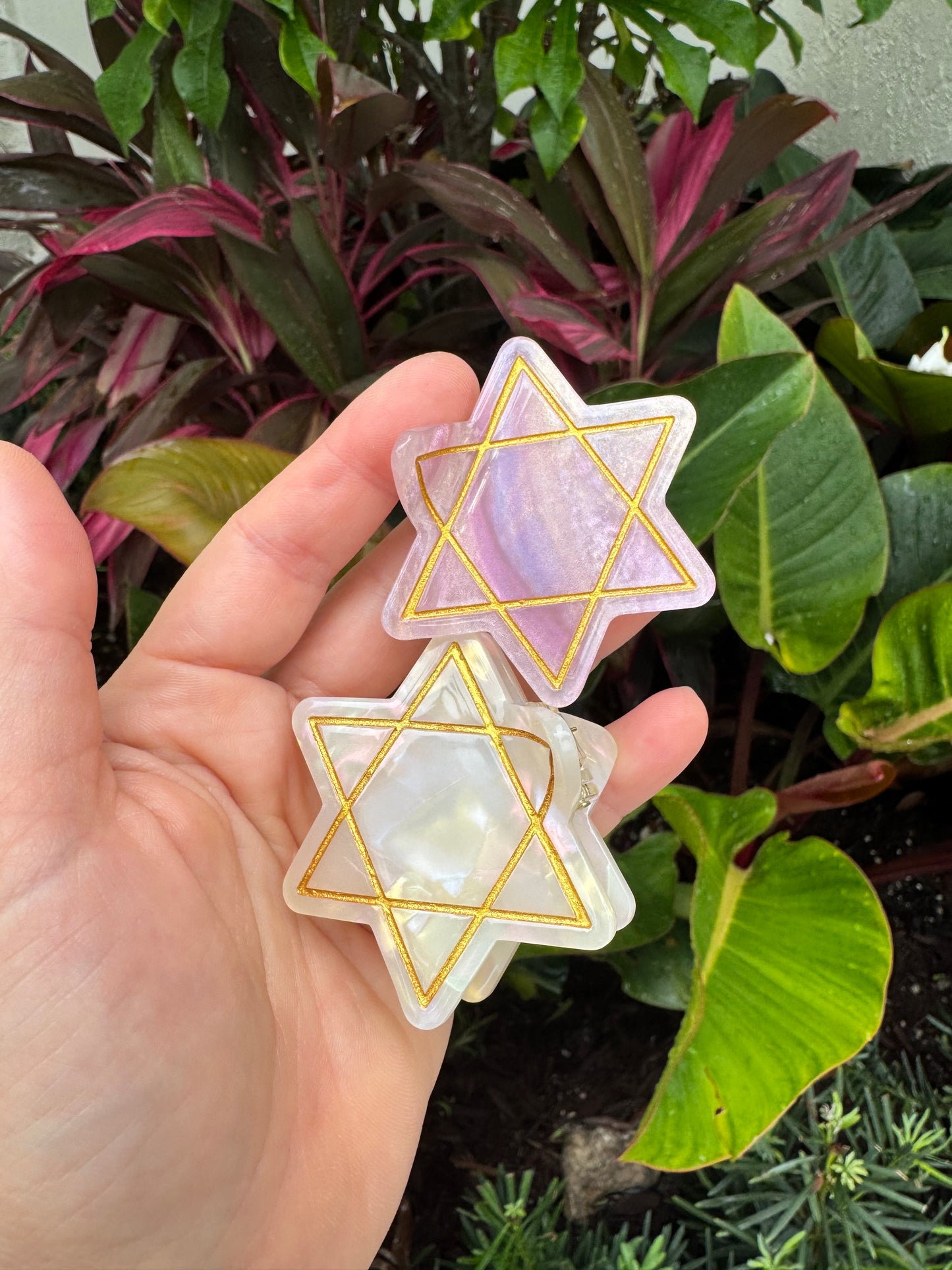 Star of David Hair Claw Clip