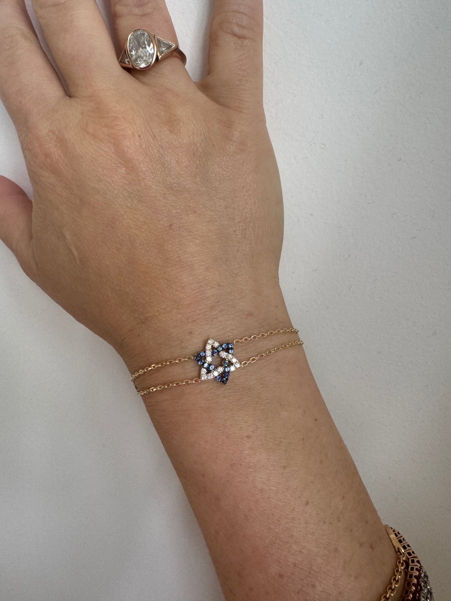 Two-Tone, Double Star Bracelet