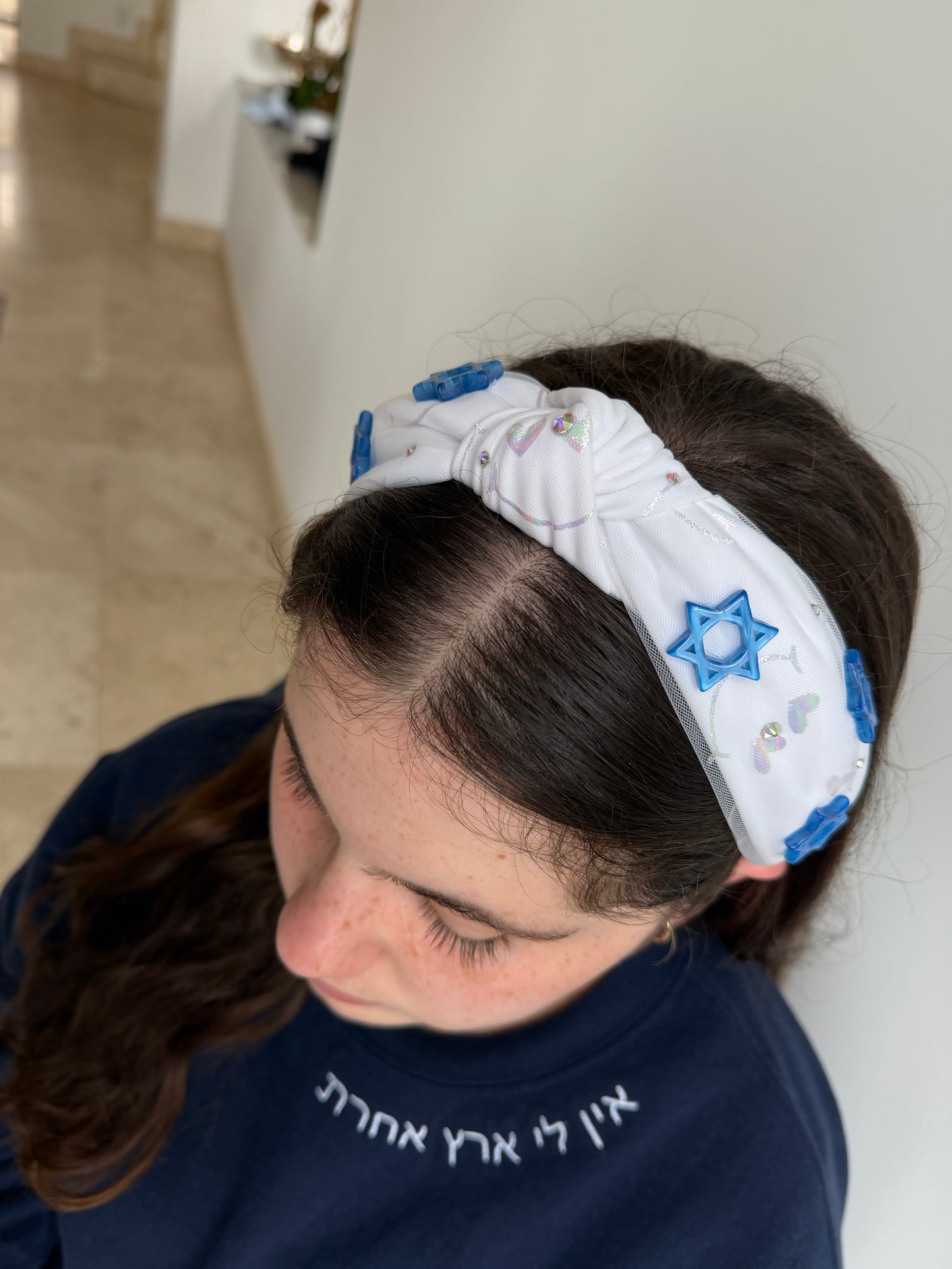 B&W Israel Tulle headband