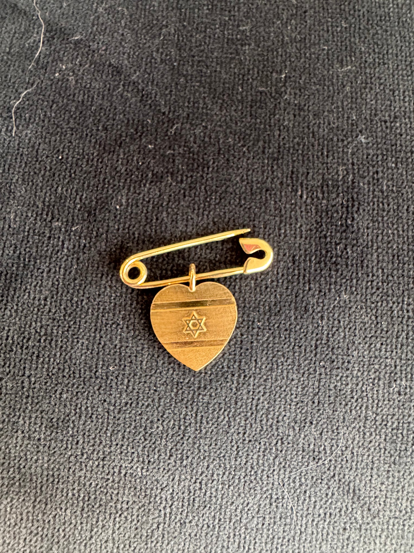 Zionist Heart Pin