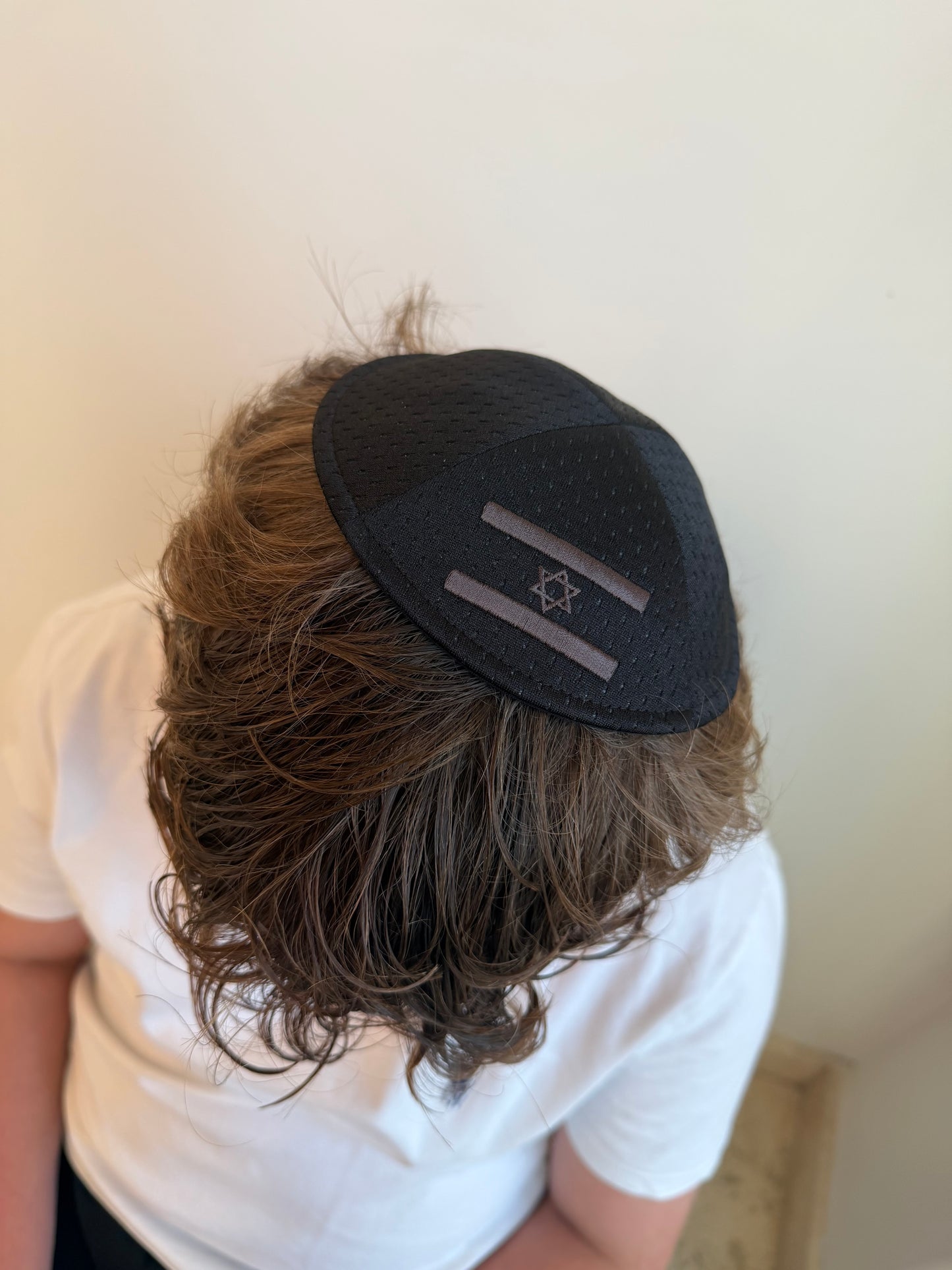 Black Dri-fit flag Kippa