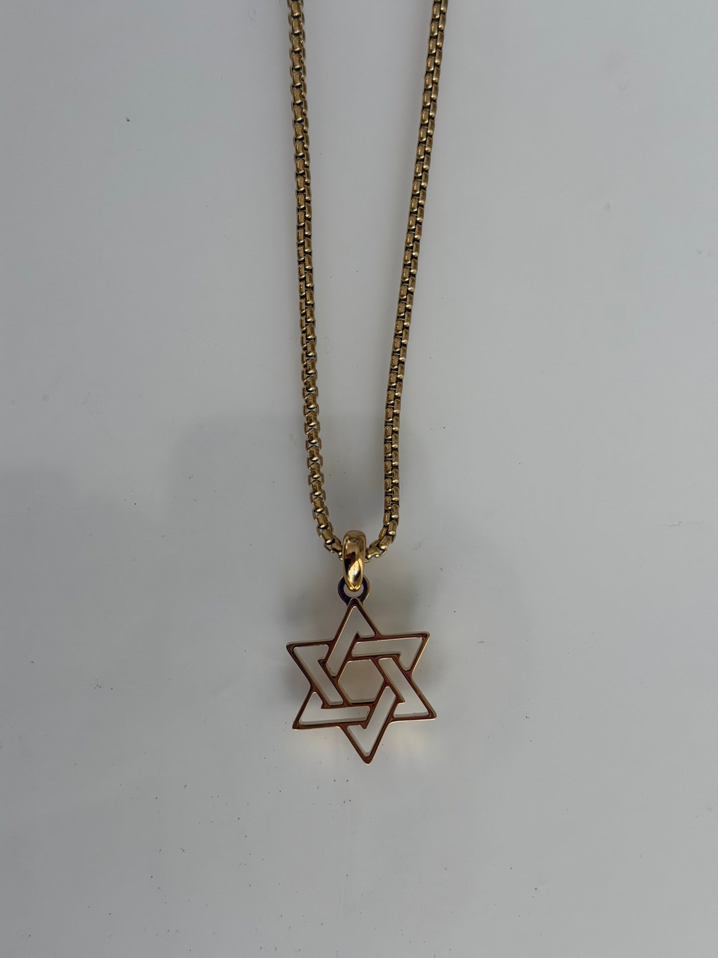 Yellow dipped Steel ghost Magen David