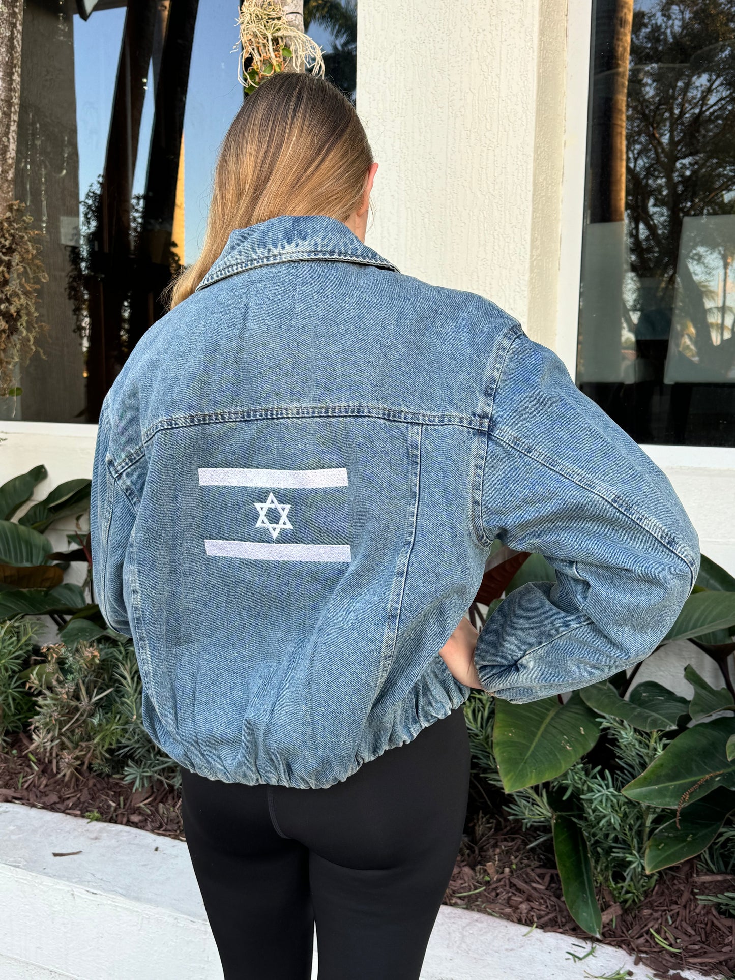 Jean Bomber with Israeli Flag