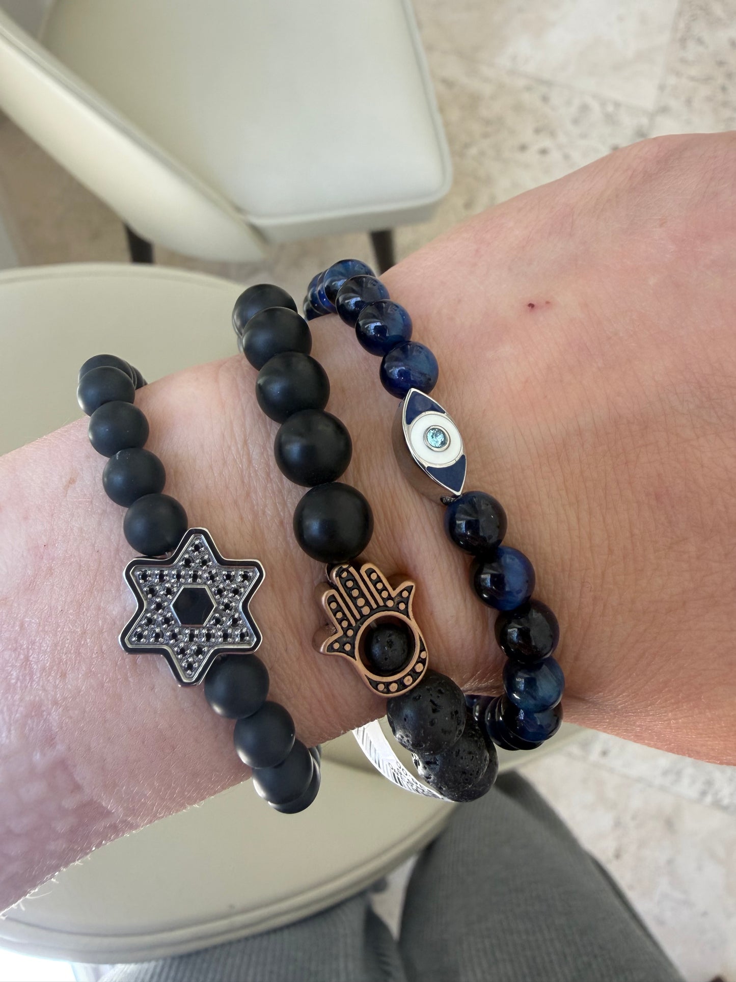 Stainless Steel Beaded Bracelets