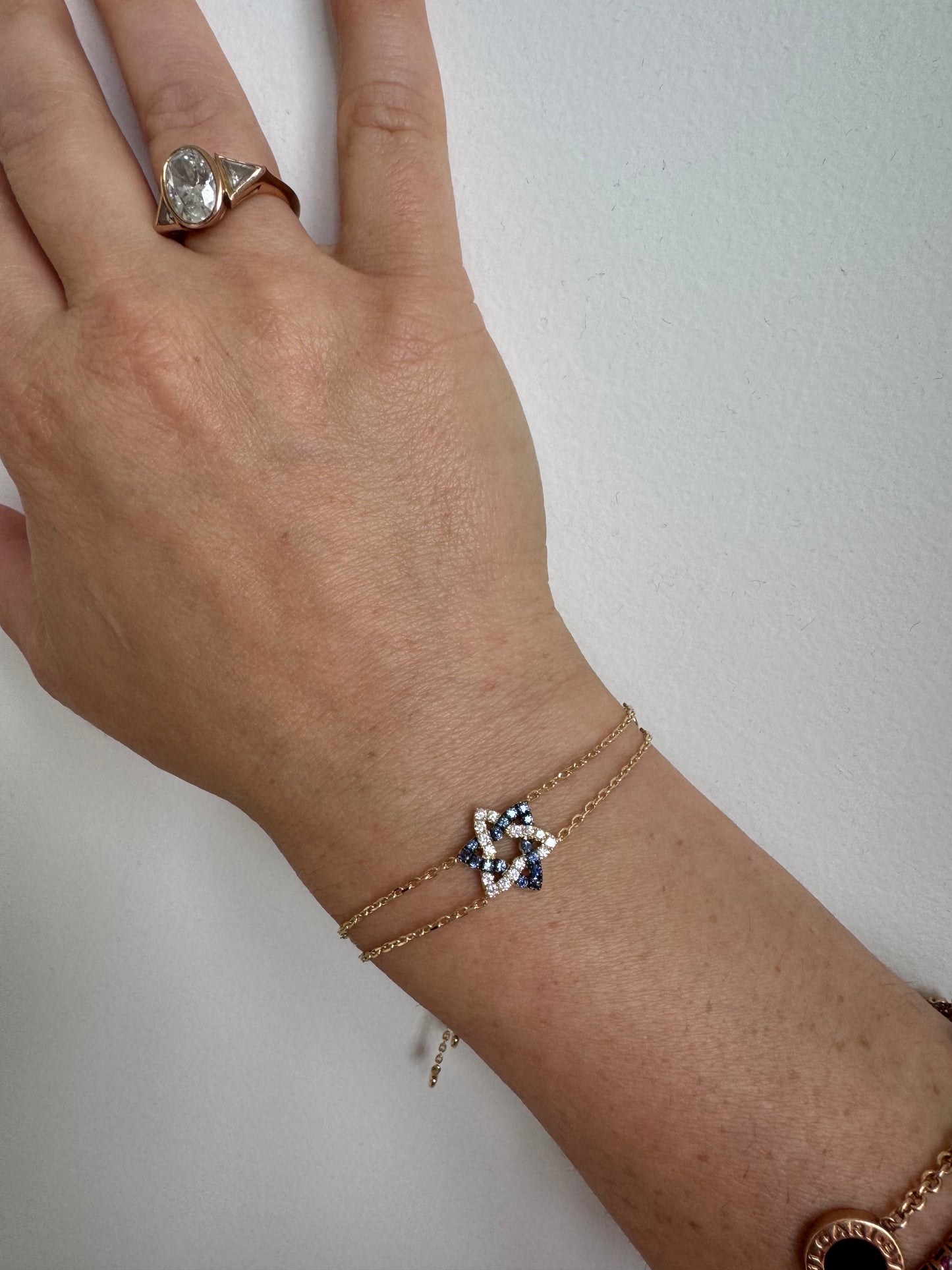 Two-Tone, Double Star Bracelet