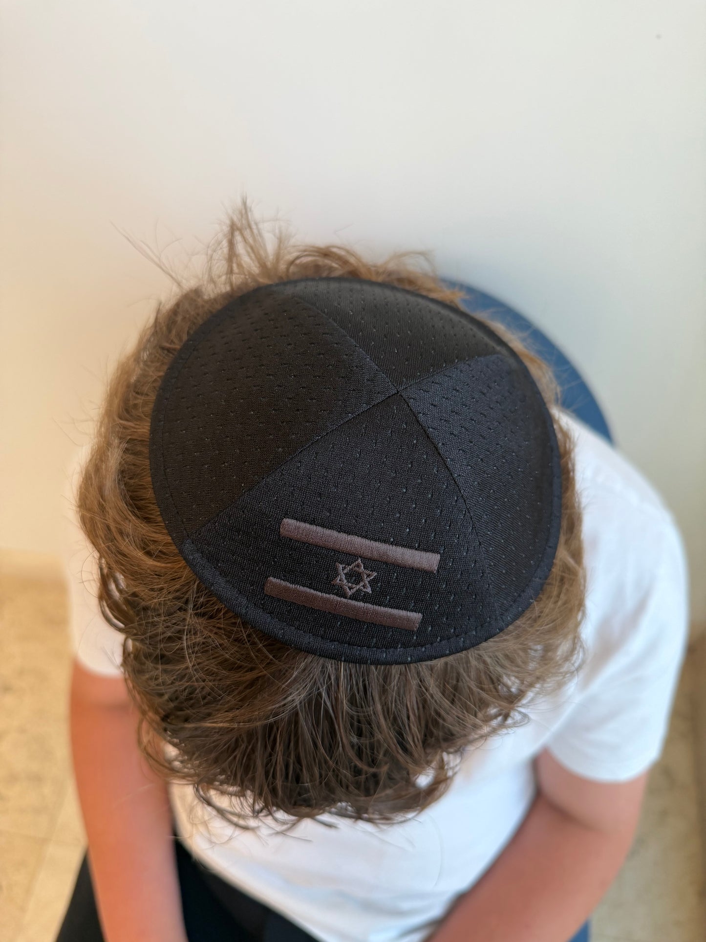 Black Dri-fit flag Kippa