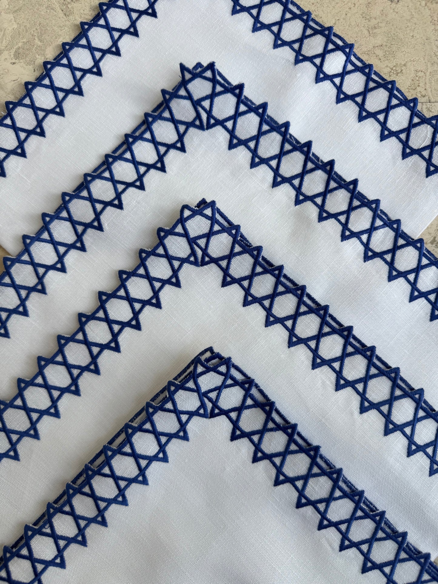 Star of David Dinner Napkins (4)