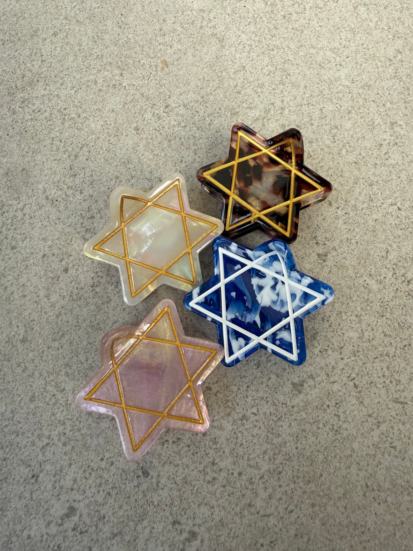 Star of David Hair Claw Clip