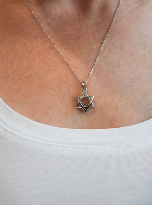 925 Silver Bubble Magen David