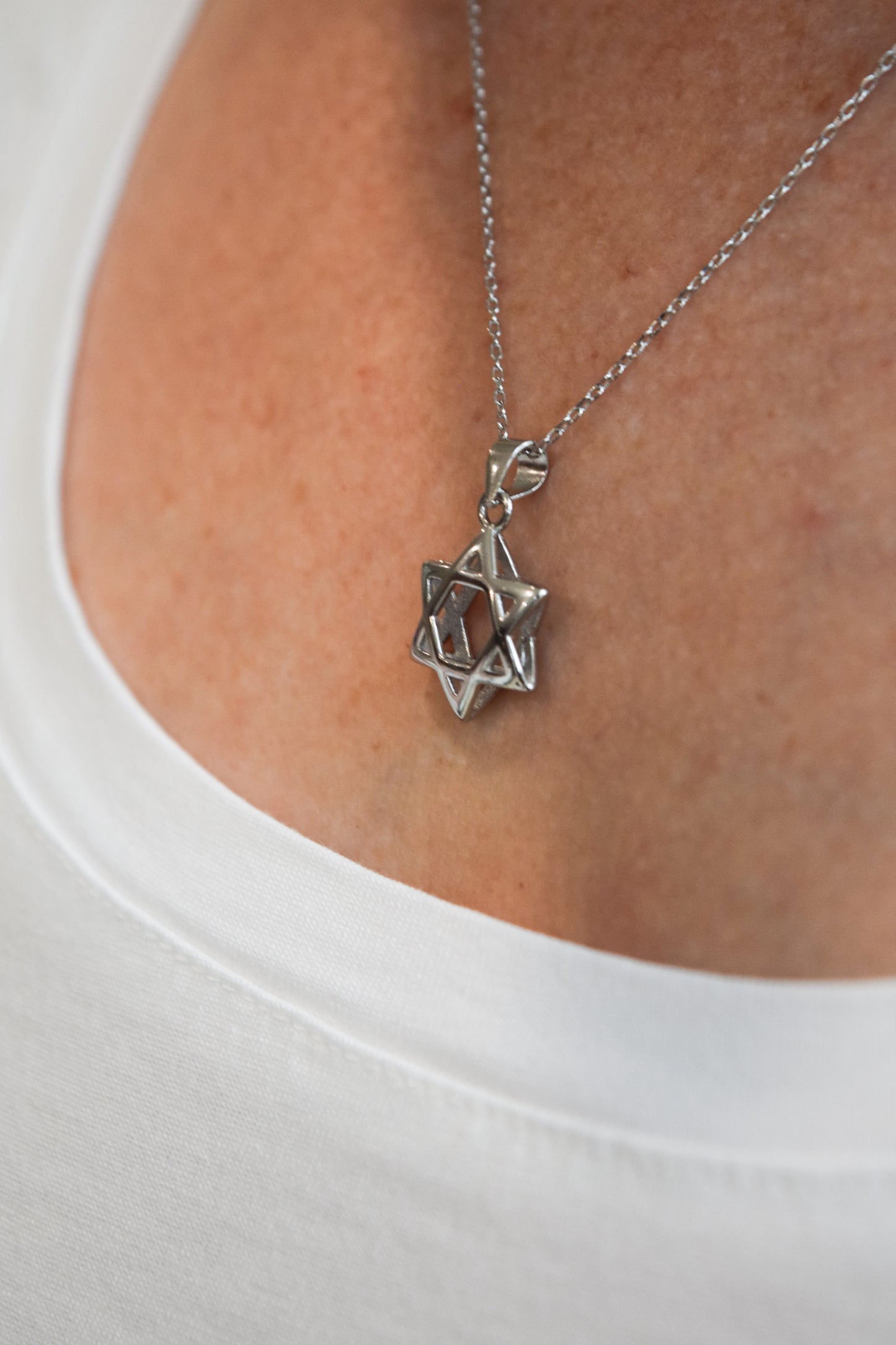 925 Silver Bubble Magen David