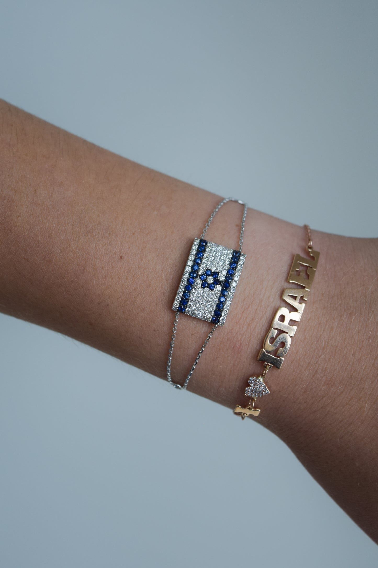 Israel Flag Bracelet