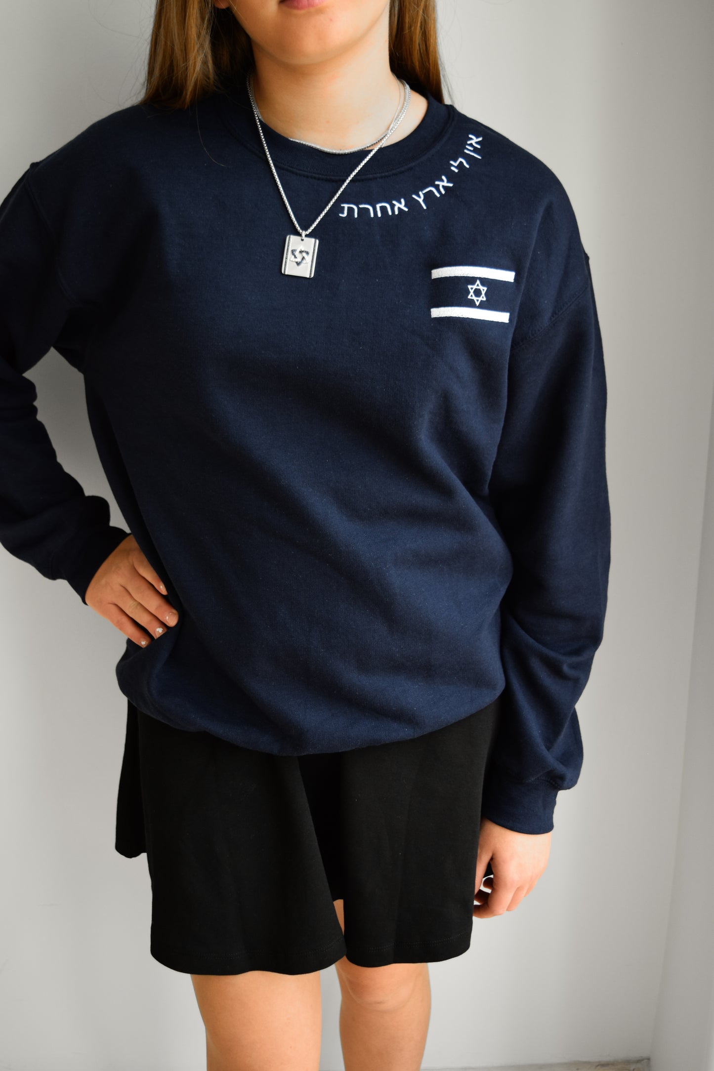 Navy Crew Sweater