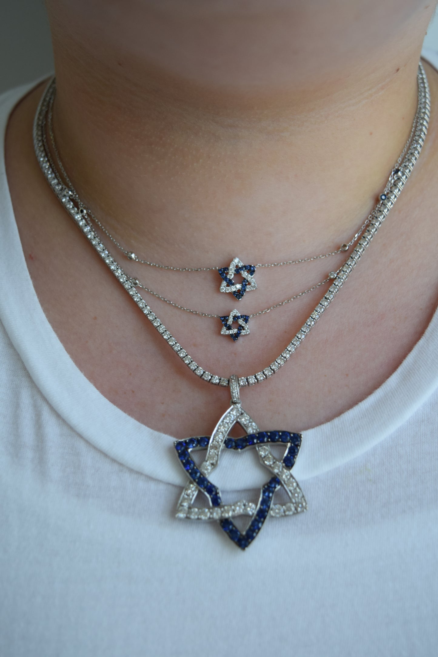 Two-Tone DOUBLE Magen David