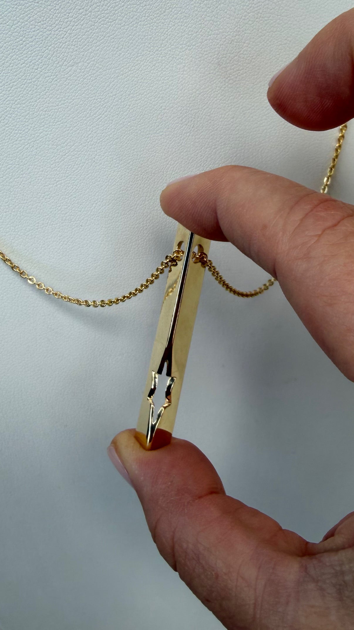 Mezuzah with Magen David cutout