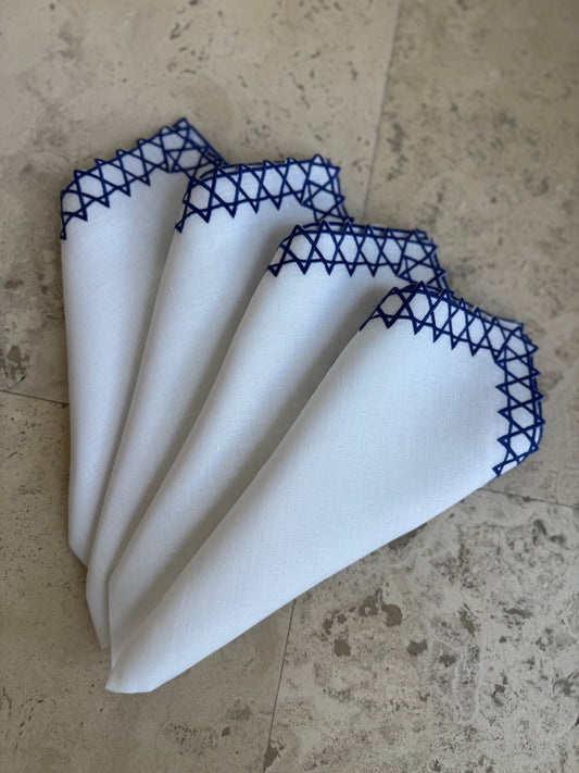 Star of David Dinner Napkins (4)