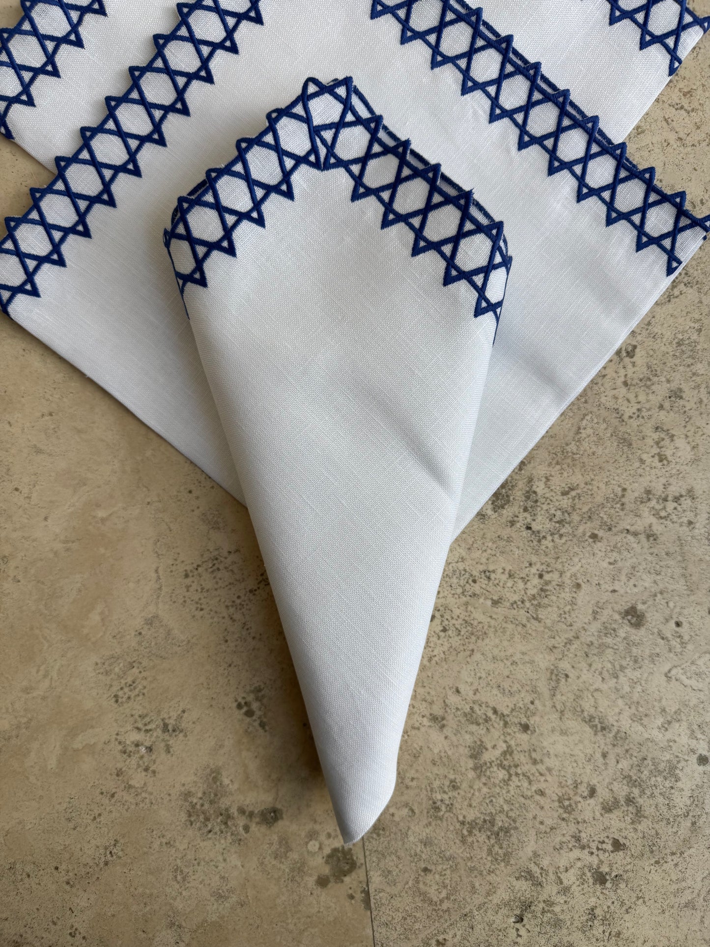 Star of David Dinner Napkins (4)