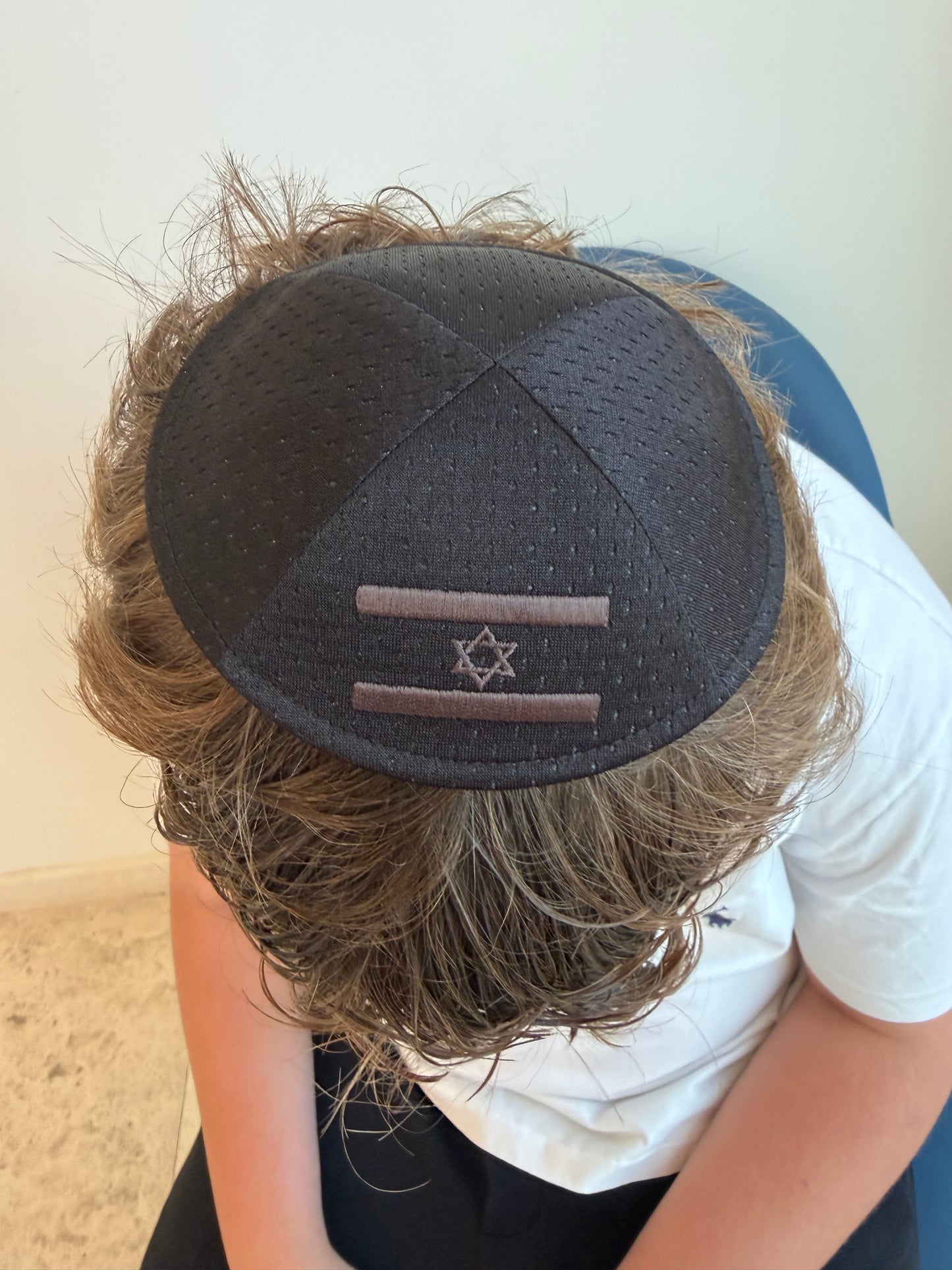 Black Dri-fit flag Kippa