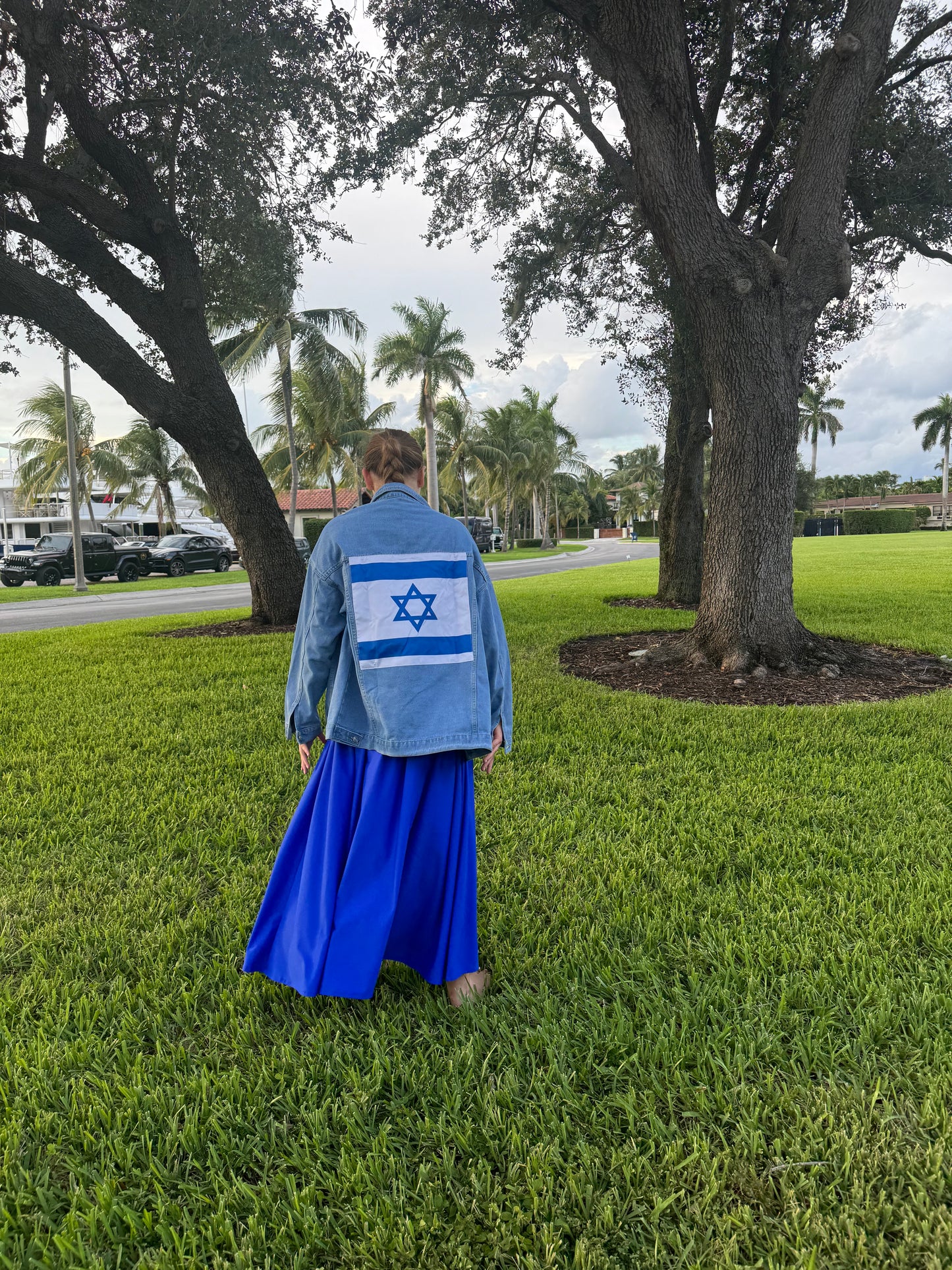 Israel flag skirt