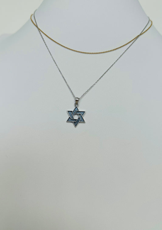 925 Silver Rustic Magen David