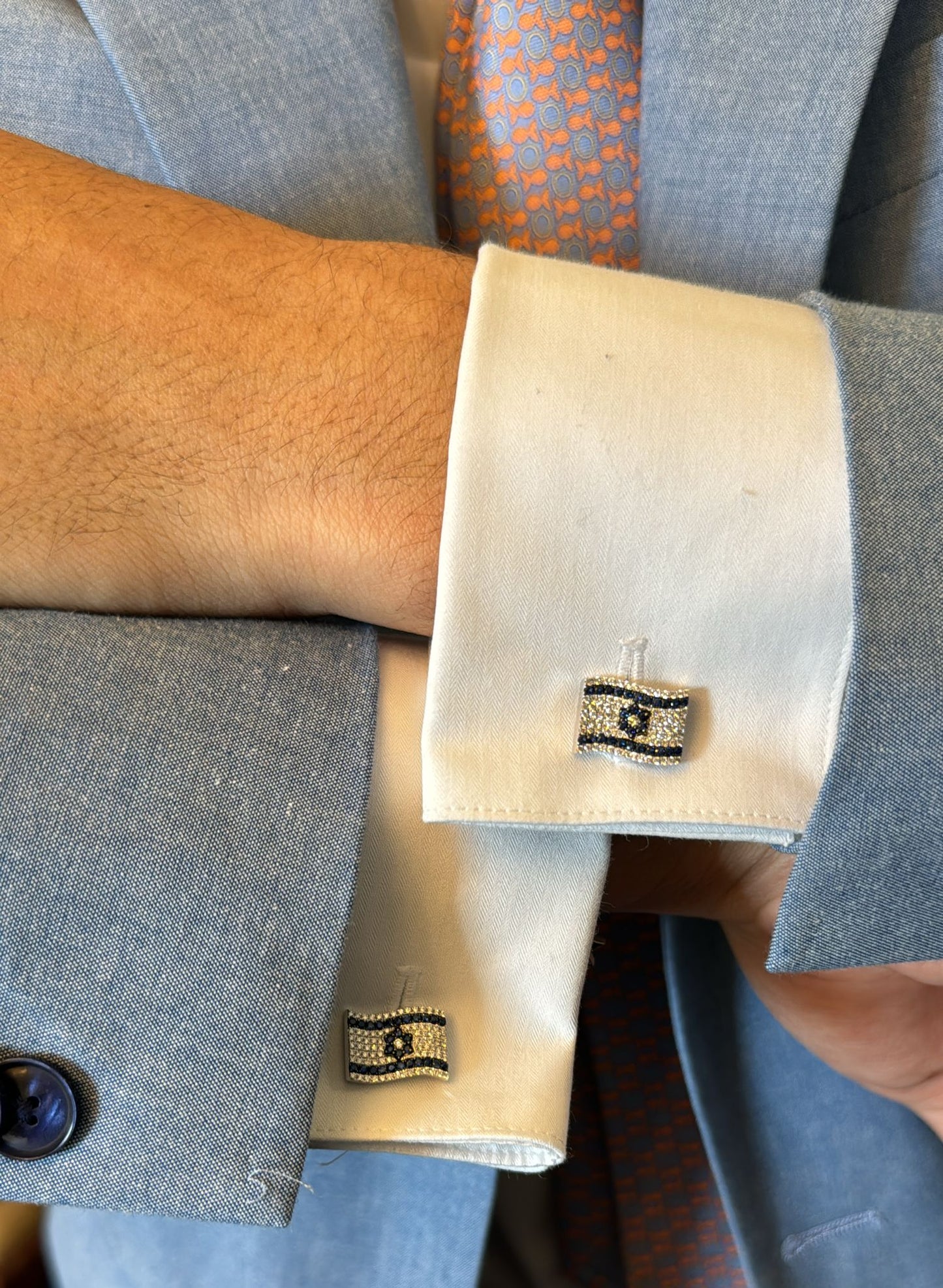 Israel Flag Cufflinks