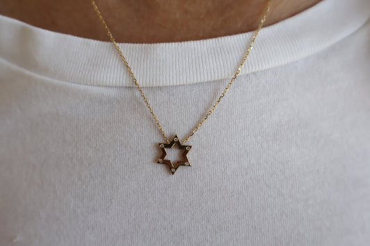 Six Point Open Magen David