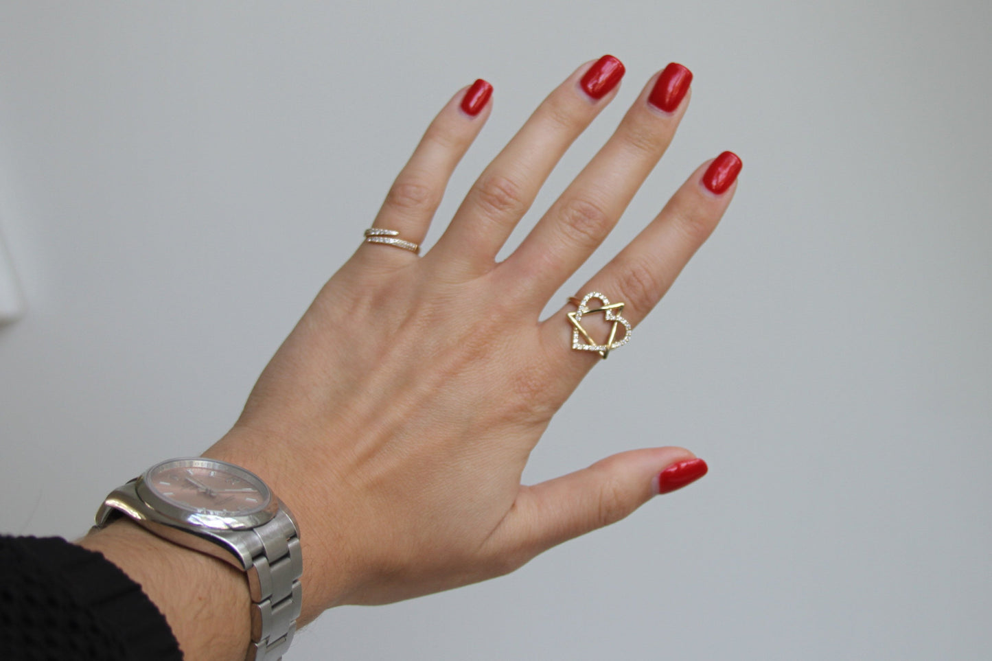 Heart Star Ring