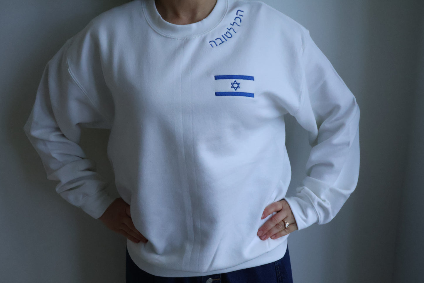 Tova White Crew Sweater