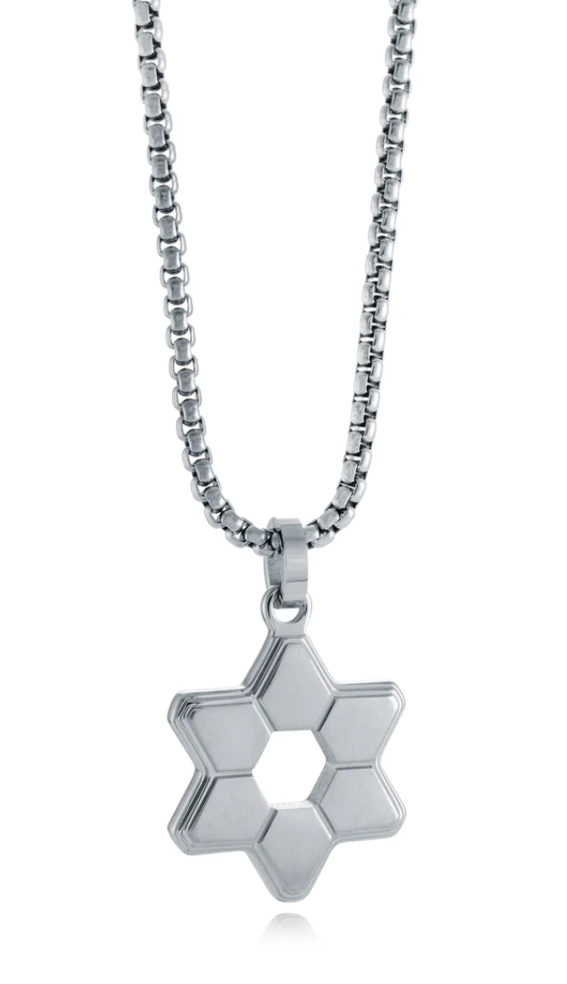 Modern Star Of David Pendant