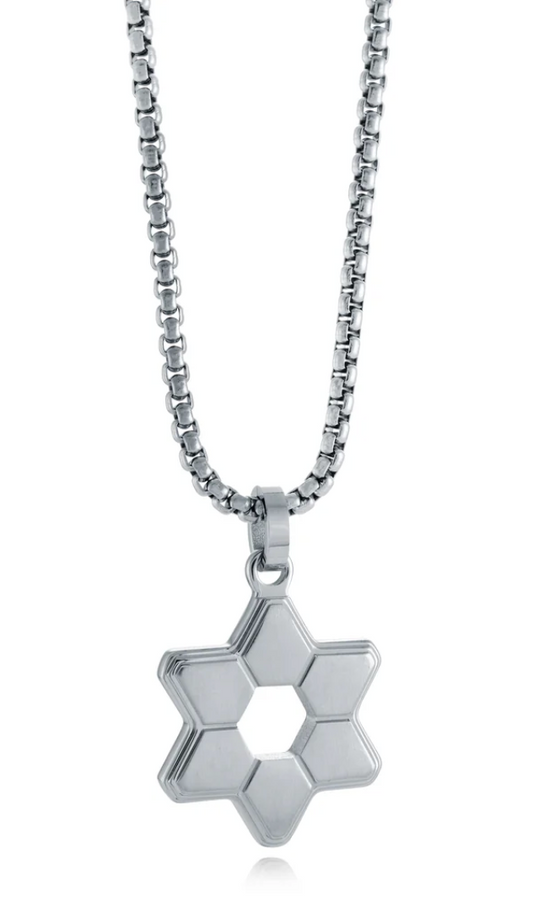 Modern Star Of David Pendant